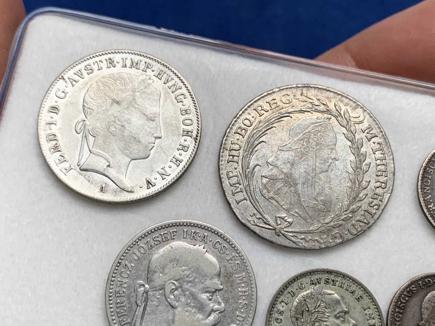《竞宝斋》第240场-周日，周一 年终尾场 (全场包邮) 6枚一组 神罗、奥匈帝国 银辅币 品相可以 小东西收起来不容易