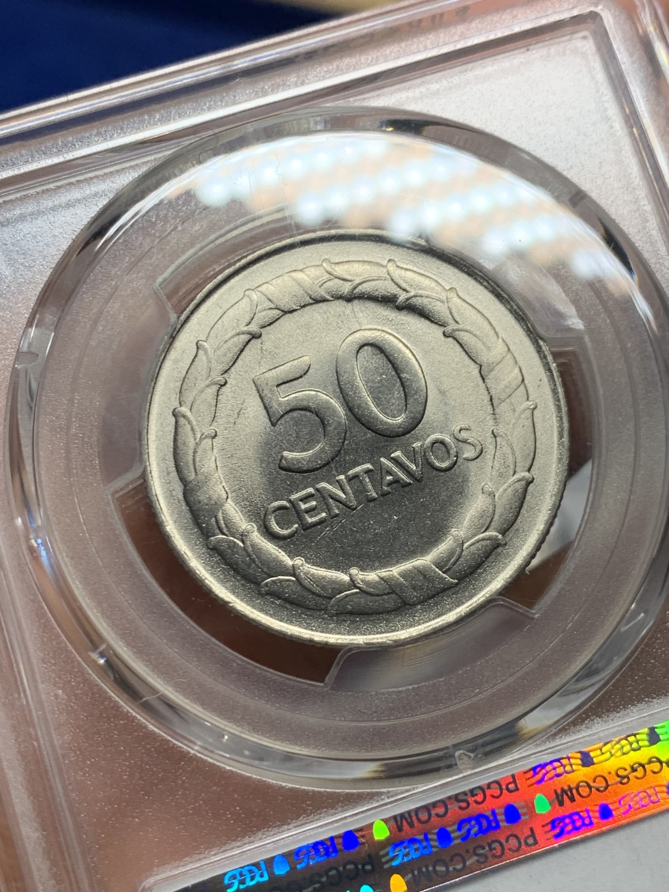 《竞宝斋》第240场-周日，周一 年终尾场 (全场包邮) PCGS金盾 MS66 哥伦比亚1967年50分镍币，高分不易