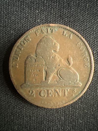 第519期  硬币专场 （无押金，捡漏，全场50包邮，偏远地区除外，接收代拍业务） - 比利时2分 老铜币