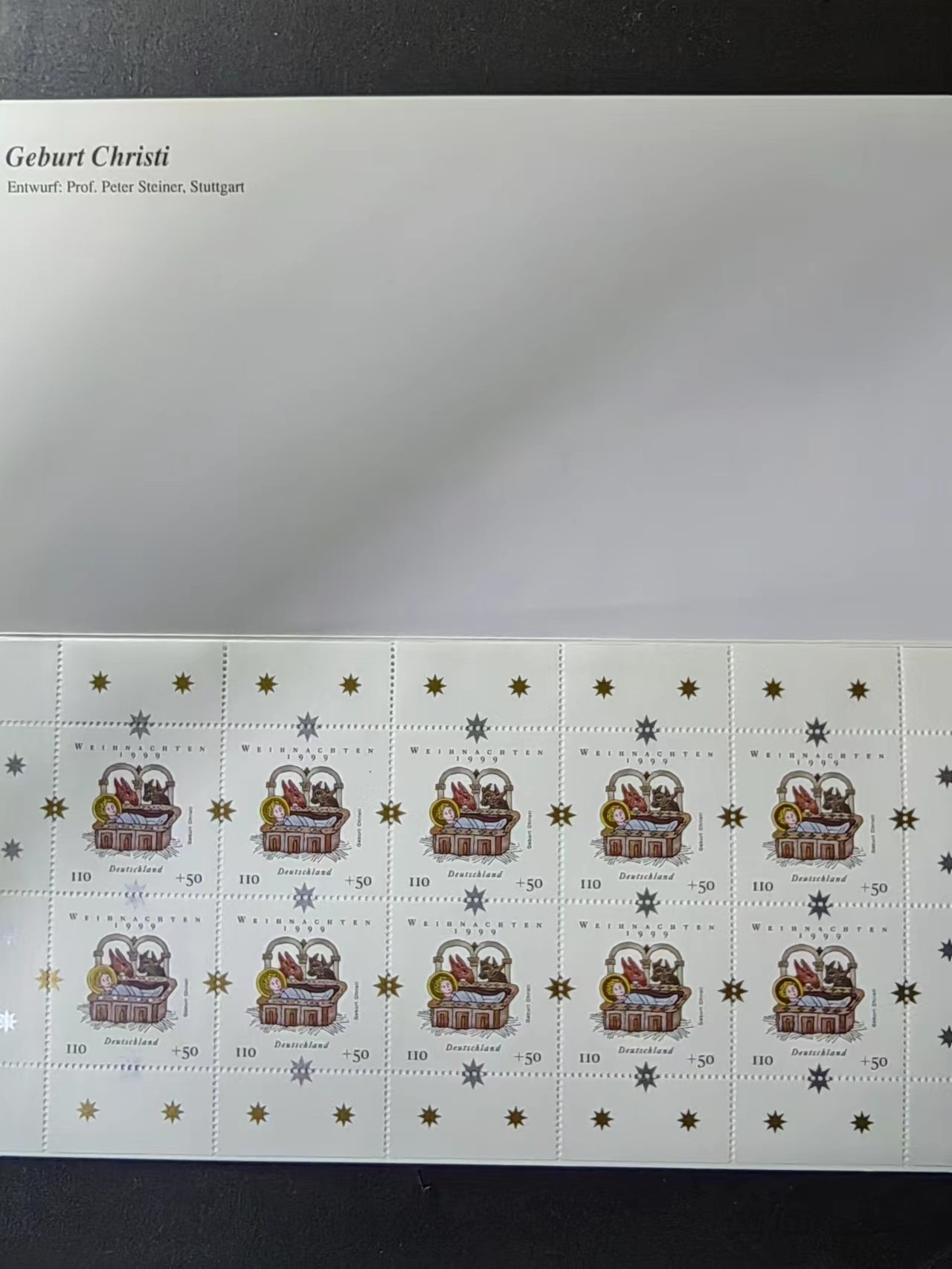 多国邮品✌（拍卖场）精品🔥专场 第④⑥场 德国1999年 小本票一套（天使的祝福）