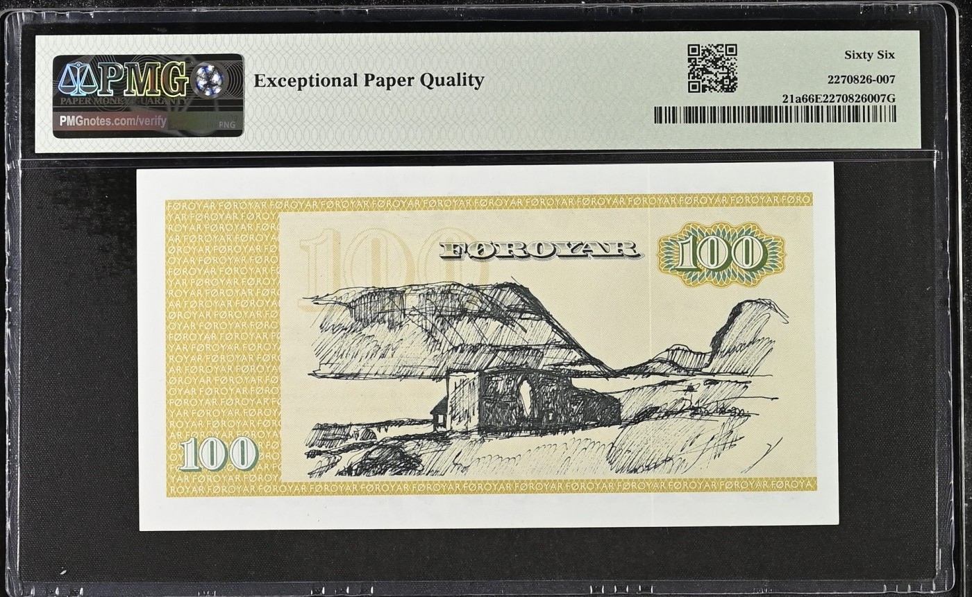收藏联盟Quantum Auction 第322期拍卖  法罗群岛1978年100克朗 PMG66 首发年份A0冠