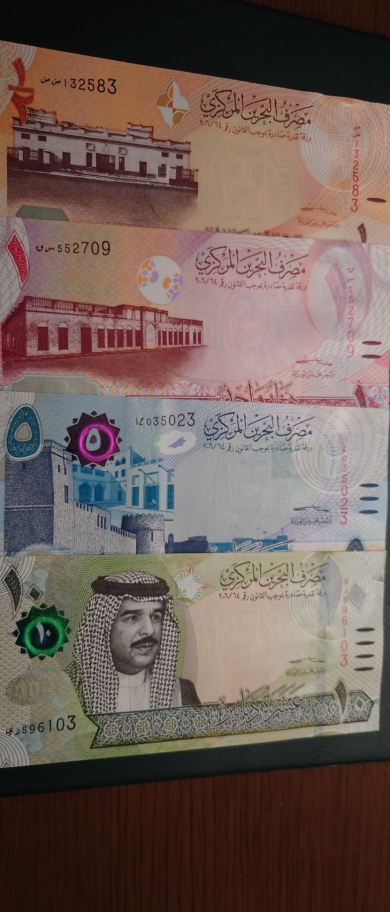 【世界钱币】精选微拍第91期暨2024年第二期 混合场 2023巴林最新签名0.5+1+5+10第纳尔 小全套全新绝品(2)