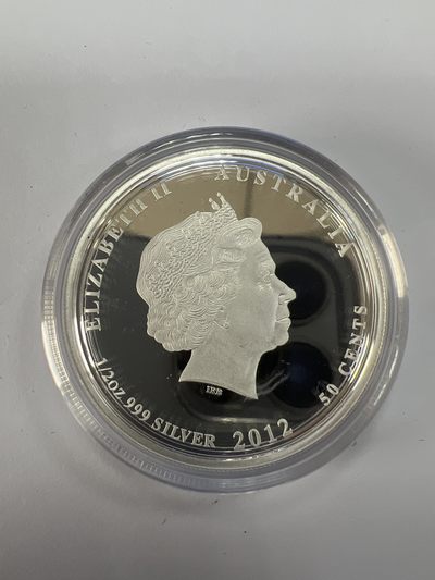 康怡轩钱币【以色列+葡萄牙+库克+澳大利亚+芬兰】第251003期  2012年澳大利亚发行丛林宝贝系列第二组-翠鸟50分精制纪念银币