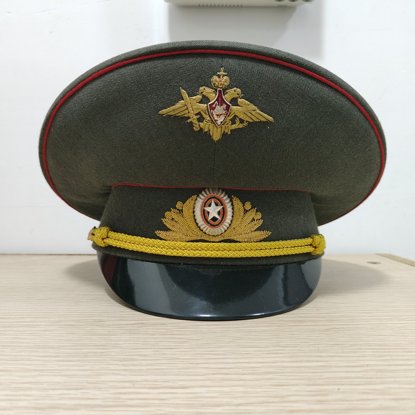 全场0元起拍 第129期 咸鱼国勋章拍卖专场 2月4日（周日）下午6：00开始 俄罗斯97将官 稀少刺绣双头鹰 大檐帽 57CM