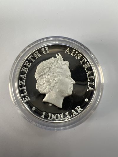 康怡轩钱币【以色列+葡萄牙+库克+澳大利亚+芬兰】第251003期  2012年澳大利亚发行加厚袋鼠1澳元凹面精制纪念银币