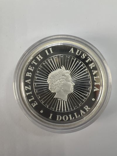 康怡轩钱币【以色列+葡萄牙+库克+澳大利亚+芬兰】第251003期  2012年澳大利亚发行蛋白石系列-袋熊1澳元1盎司精制银币-无盒无证