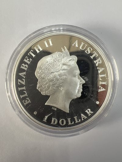 康怡轩钱币【以色列+葡萄牙+库克+澳大利亚+芬兰】第251003期  2011年澳大利亚发行极地系列-杀人鲸1澳元彩色精制纪念银币