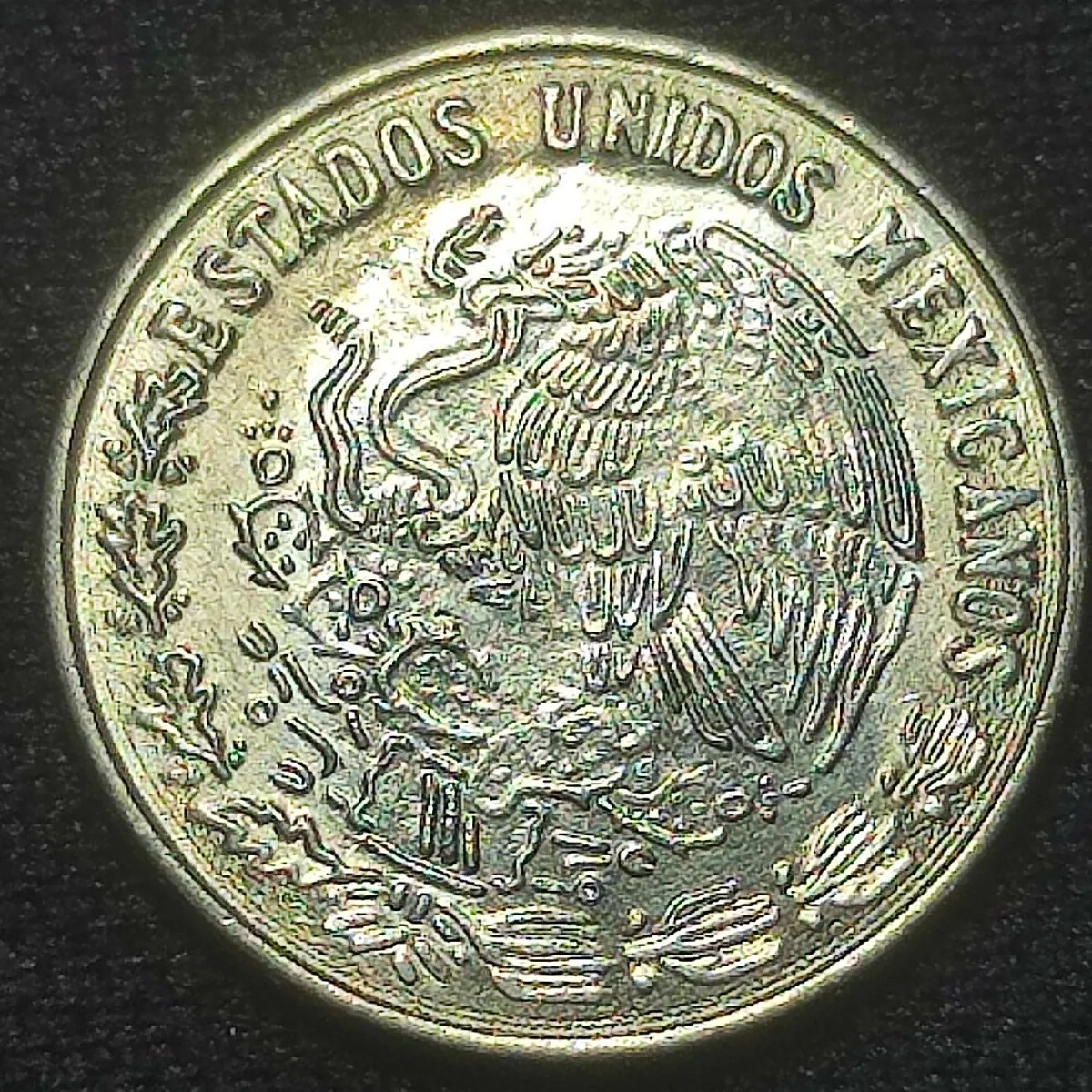 240130 墨西哥10分镍铜小硬币 玉米 鹰蛇仙人掌 15mm 9品年份随机