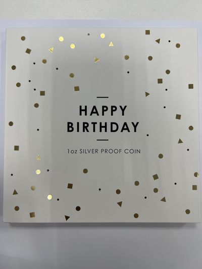 康怡轩钱币【以色列+葡萄牙+库克+澳大利亚+芬兰】第251003期  2022年澳大利亚发行生日快乐1澳元局部彩色精制纪念银币