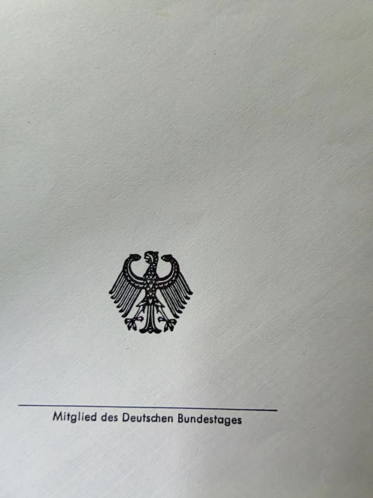 多国邮品✌（拍卖场）精品🔥专场 第④⑥场 1965年 德国联邦议院议员