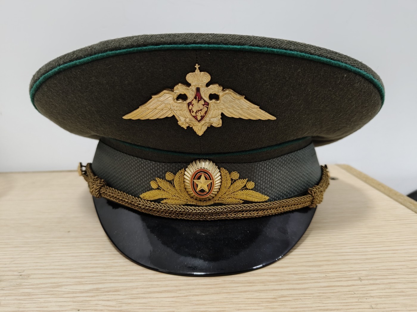 全场0元起拍 第129期 咸鱼国勋章拍卖专场 2月4日（周日）下午6：00开始 俄罗斯 稀少92过渡 刺绣将官大檐帽 60头围