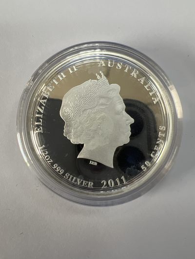 康怡轩钱币【以色列+葡萄牙+库克+澳大利亚+芬兰】第251003期  2011年澳大利亚发行海星50分半盎司彩色精制纪念银币