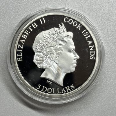 康怡轩钱币【以色列+葡萄牙+库克+澳大利亚+芬兰】第251003期  2015年库克发行吴哥窟彩色精制纪念银币  1枚