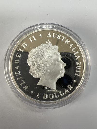 康怡轩钱币【以色列+葡萄牙+库克+澳大利亚+芬兰】第251003期  2011年澳大利亚发行女高音歌唱家梅尔巴爵士1盎司1元彩色精制纪念银币