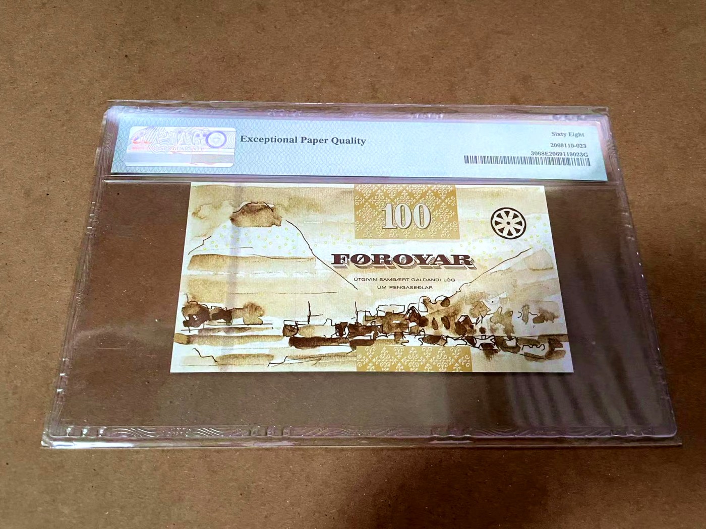 【Blue Auction】✨世界纸币精拍第430期——苍老师专场 PART3 法罗群岛 2011年100克朗 PMG68EPQ 超高分