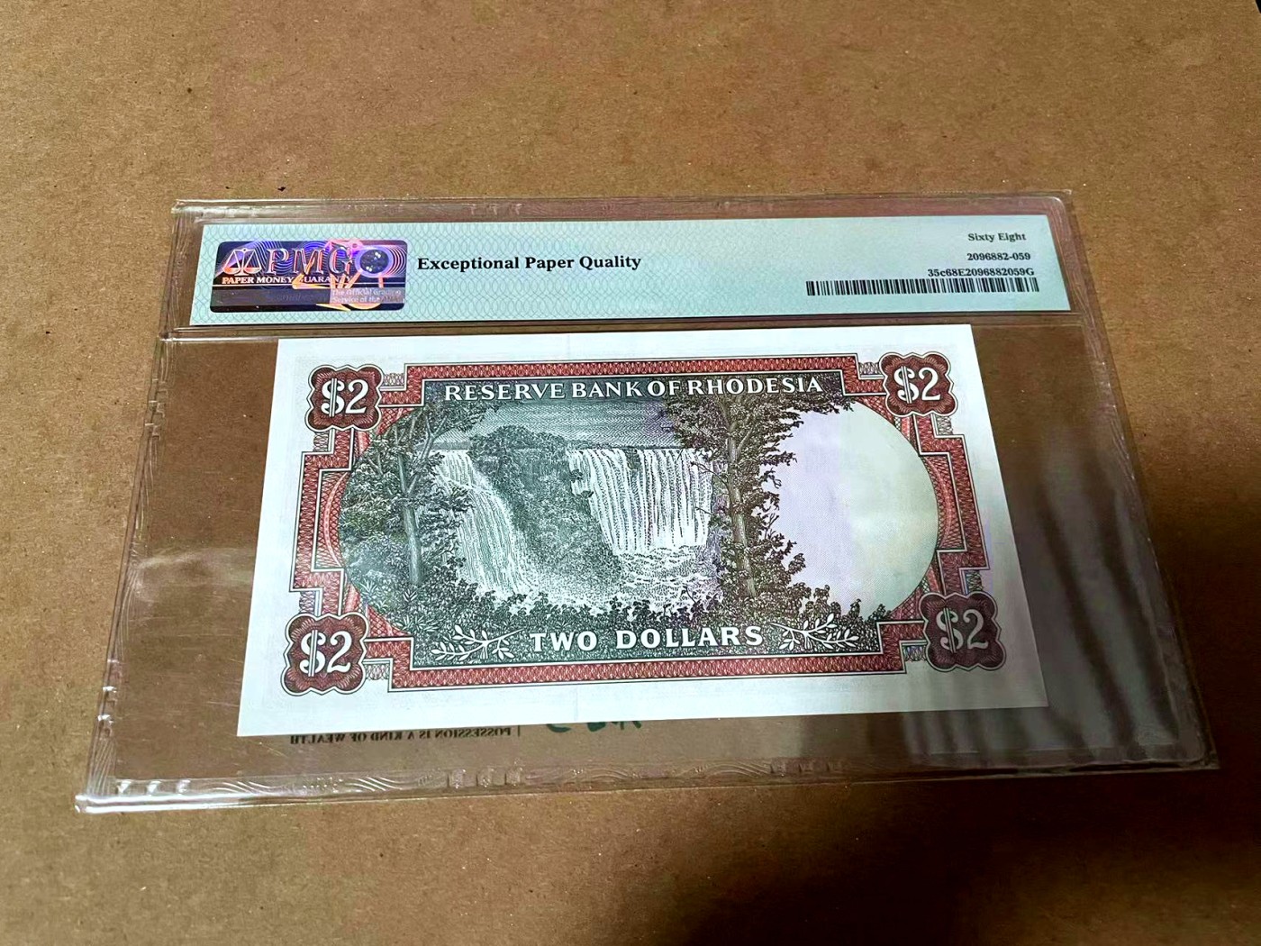 【Blue Auction】✨世界纸币精拍第430期——苍老师专场 PART3 罗德西亚 1977年2元 PMG68EPQ 超高分