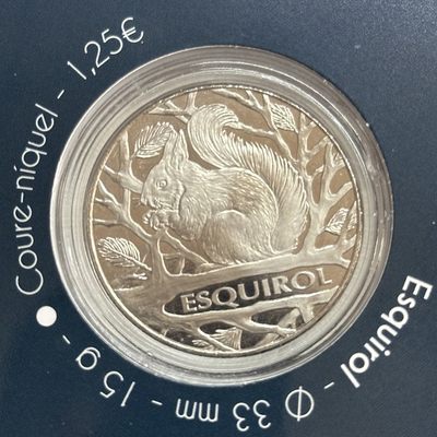 康怡轩钱币【安道尔+西班牙+拉脱维亚+刚果+瑞士+奥地利 纪念币专场】第251014期 2022年安道尔发行卡塞耶斯圣霍安教堂及松鼠2.5欧元铜镍合金套币  2枚