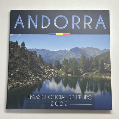 康怡轩钱币【安道尔+西班牙+拉脱维亚+刚果+瑞士+奥地利 纪念币专场】第251014期 2022年安道尔发行3.88欧元铜镍合金纪念套币卡装  8枚