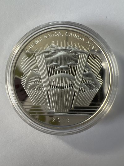 康怡轩钱币【安道尔+西班牙+拉脱维亚+刚果+瑞士+奥地利 纪念币专场】第251014期 2013年拉脱维亚发行作曲家约瑟夫·威洛1拉特精制纪念银币