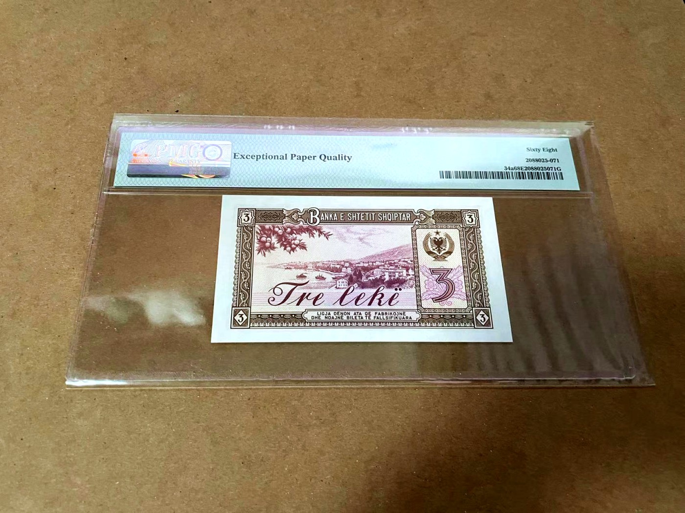 【Blue Auction】✨世界纸币精拍第430期——苍老师专场 PART3  阿尔巴尼亚 1964年3列克 PMG68EPQ 超高分