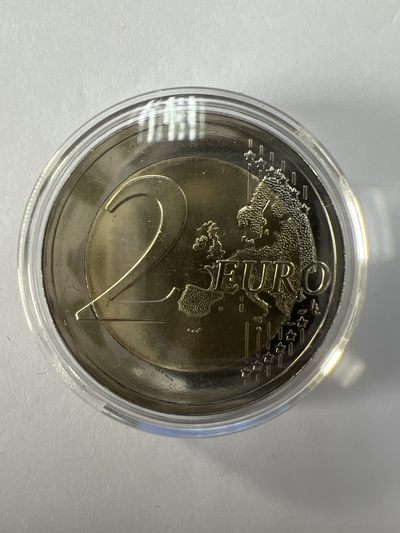 康怡轩钱币【安道尔+西班牙+拉脱维亚+刚果+瑞士+奥地利 纪念币专场】第251014期 2020年拉脱维亚发行拉脱维亚陶瓷2欧元双金属纪念币