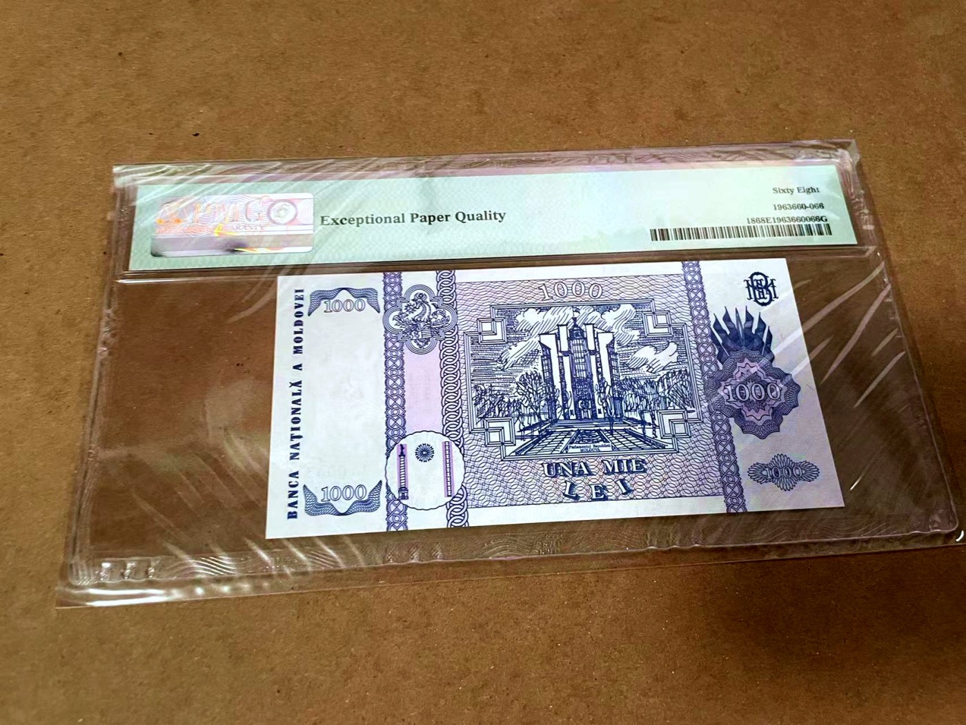 【Blue Auction】✨世界纸币精拍第430期——苍老师专场 PART3 摩尔多瓦 1992年1000雷 PMG68EPQ 超高分