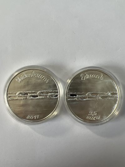 康怡轩钱币【安道尔+西班牙+拉脱维亚+刚果+瑞士+奥地利 纪念币专场】第251014期 2017年拉脱维亚发行爱德华斯·斐德勃姆斯精制纪念银币套装