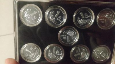 开心收藏拍卖 - 非常稀少的硬币菊花一套套币，接近卷拆，包装精美