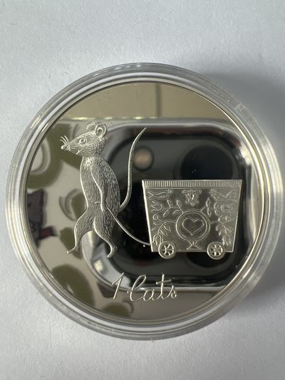 康怡轩钱币【安道尔+西班牙+拉脱维亚+刚果+瑞士+奥地利 纪念币专场】第251014期 2013年拉脱维亚发行婴儿1拉特精制纪念银币