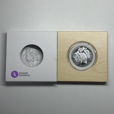 康怡轩钱币【以色列+葡萄牙+库克+澳大利亚+芬兰】第251003期  2018年芬兰发行欧洲之星巴洛克和洛可可10欧元精制纪念银币  1枚