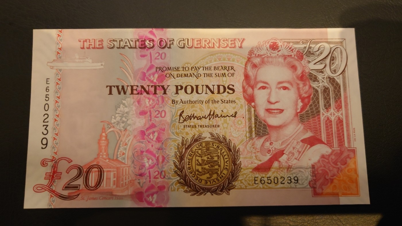 【世界钱币】精选微拍第91期暨2024年第二期 混合场 2021年格恩西岛20镑 全新绝品无47尾号239