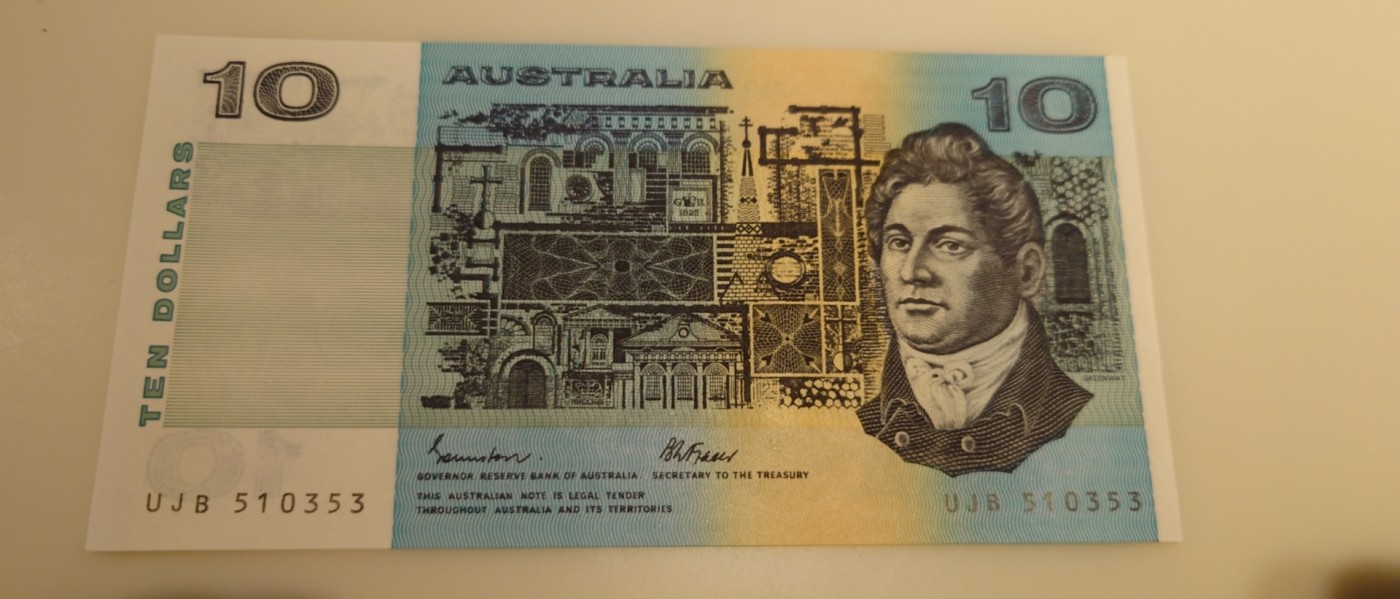 【世界钱币】精选微拍第91期暨2024年第二期 混合场 澳大利亚10元 纸币 全新绝品刀拆  全程无47尾号353