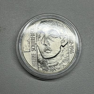 康怡轩钱币【以色列+葡萄牙+库克+澳大利亚+芬兰】第439期  - 1996年芬兰发行画家海娜·舍尔夫贝克100马克纪念银币·奖  裸币  1枚
