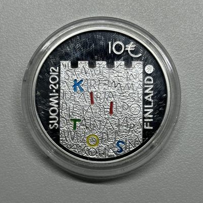 康怡轩钱币【以色列+葡萄牙+库克+澳大利亚+芬兰】第251003期  2012年芬兰发行阿尔沃逝世20周年10欧元精制纪念银币 展示盒 原盒原证  1枚