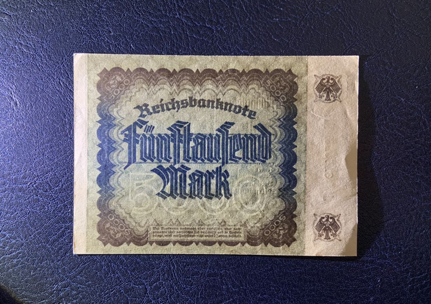 收藏联盟Quantum Auction 第322期拍卖  德国1922年5000马克 品相UNC- 取材画作