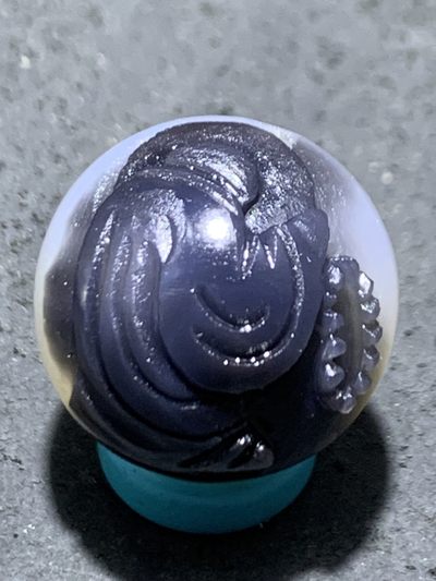 精品冰透高玉化药师玛瑙手工雕刻一心向佛珠子一颗 - 精品冰透高玉化药师玛瑙手工雕刻一心向佛珠子一颗