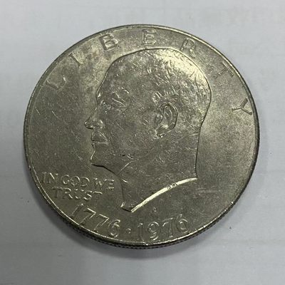 康怡轩钱币【新加坡+不丹+澳门+帕劳+美国+蒙古 纪念币专场】第251010期  1976年美国发行独立宣言200周年自由钟1美元铜镍合金纪念币