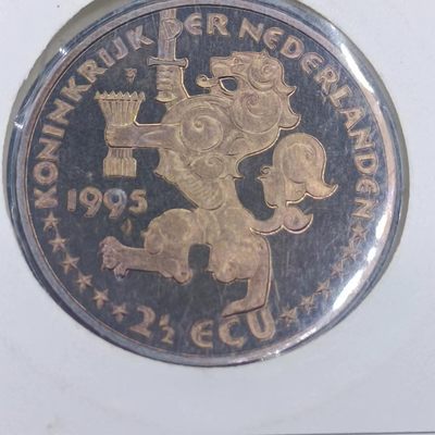 【淘币小摊】第二百五十六拍散币场  年前九连拍第八场 全场包邮   - 荷兰1995年2.5埃居纪念邮币封