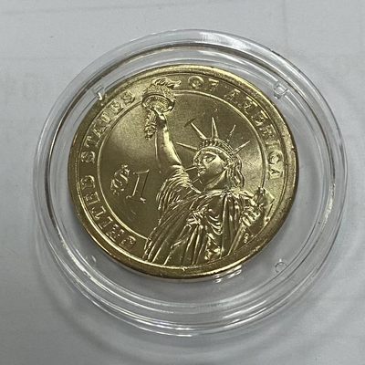 康怡轩钱币【新加坡+不丹+澳门+帕劳+美国+蒙古 纪念币专场】第251010期  2020年美国总统乔治·赫伯特·沃克·布什1美元铜合金纪念币D厂