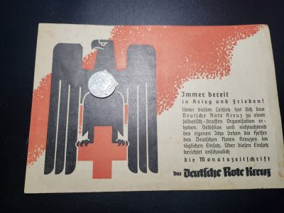 荷兰勋赏制服交流第84场拍卖 - 德意志第三帝国红十字会员证--热门题材好品