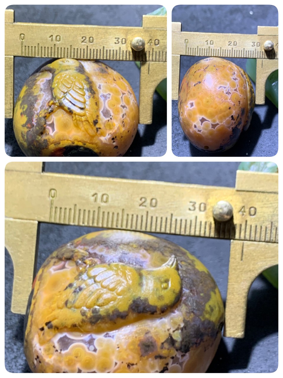 精美亚光原皮天眼战国红玛瑙手工雕刻喜鹊报喜把件一个，
