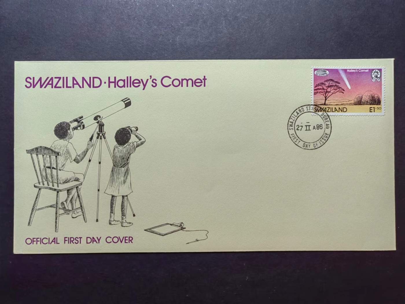 多国邮品✌（拍卖场）精品🔥专场 第④⑦场 斯威士兰 1986 哈雷彗星 