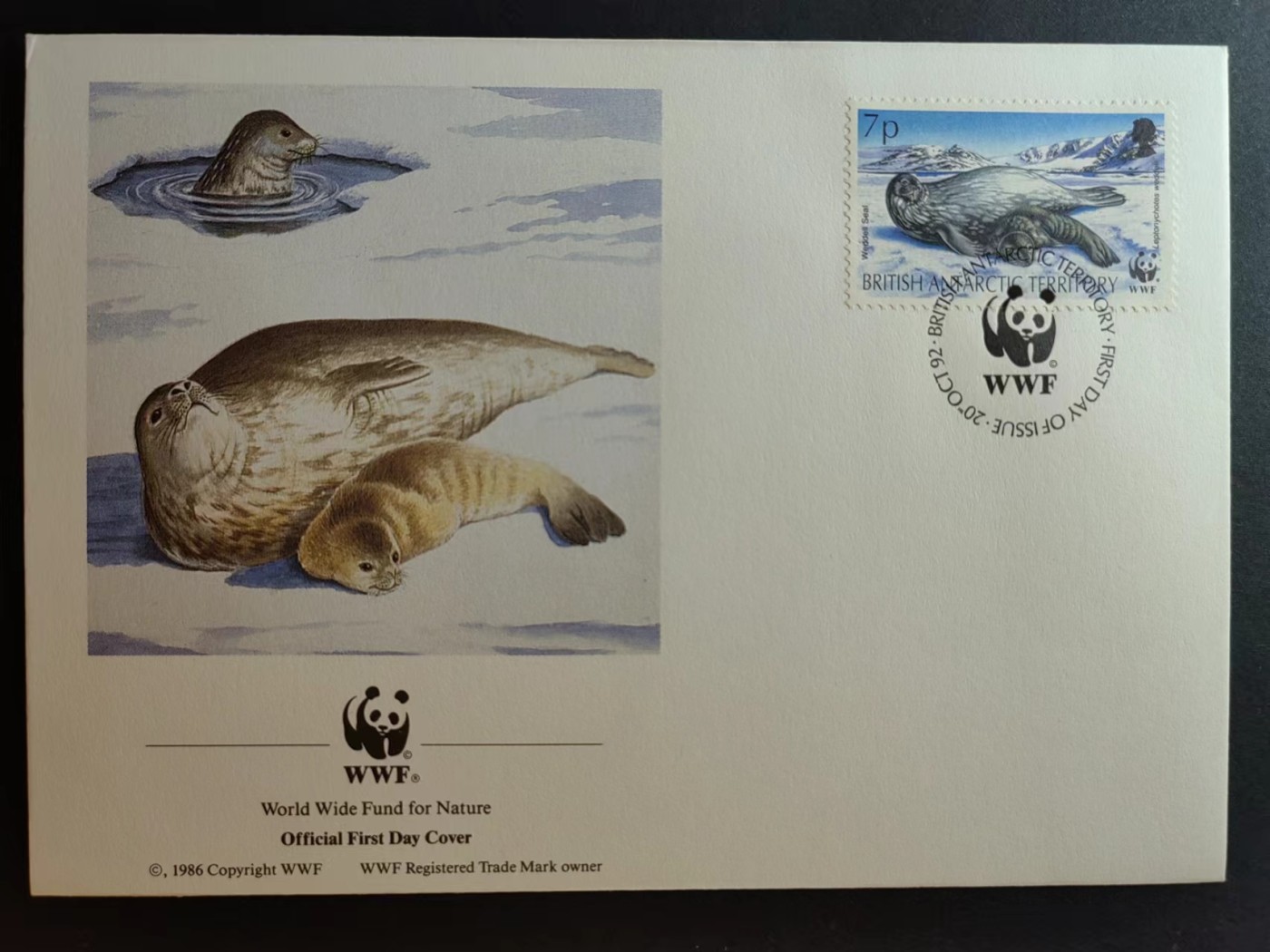 多国邮品✌（拍卖场）精品🔥专场 第④⑦场 英属南极领地 1992年 南极动物 一套全 (WWF世界自然基金会) 