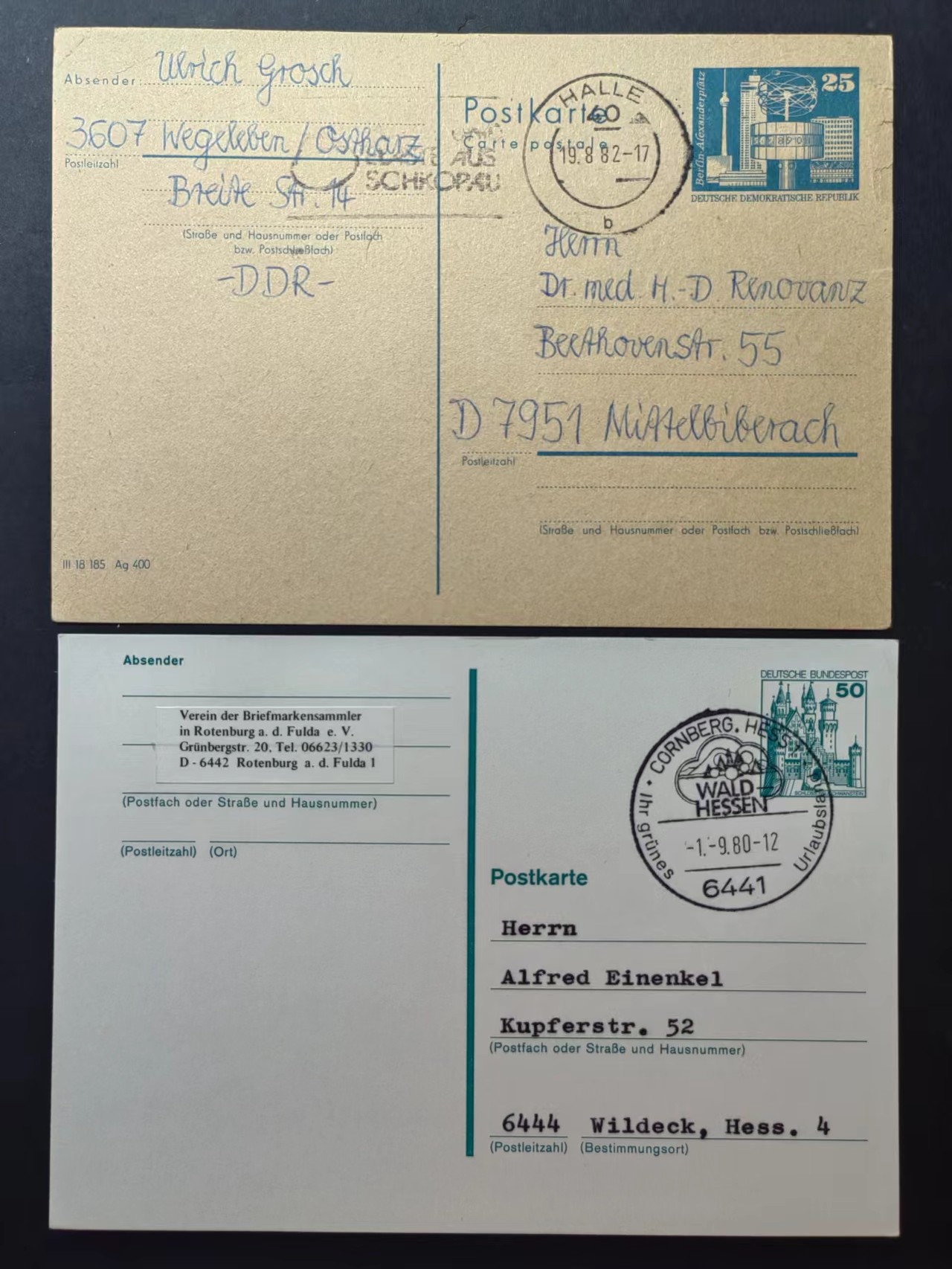 多国邮品✌（拍卖场）精品🔥专场 第④⑦场 美国&德国 实寄片3件