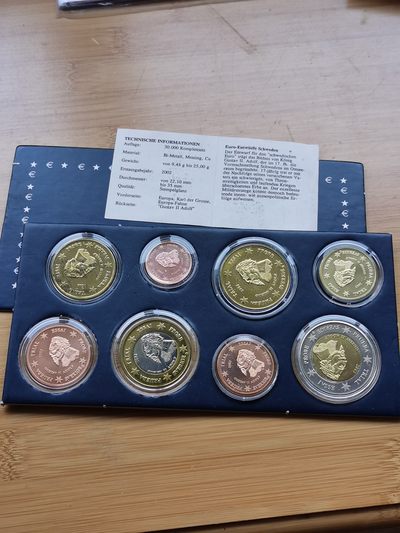 道一币馆币章第三十五场 - 原包装带证 瑞典2003年欧元样币八枚套