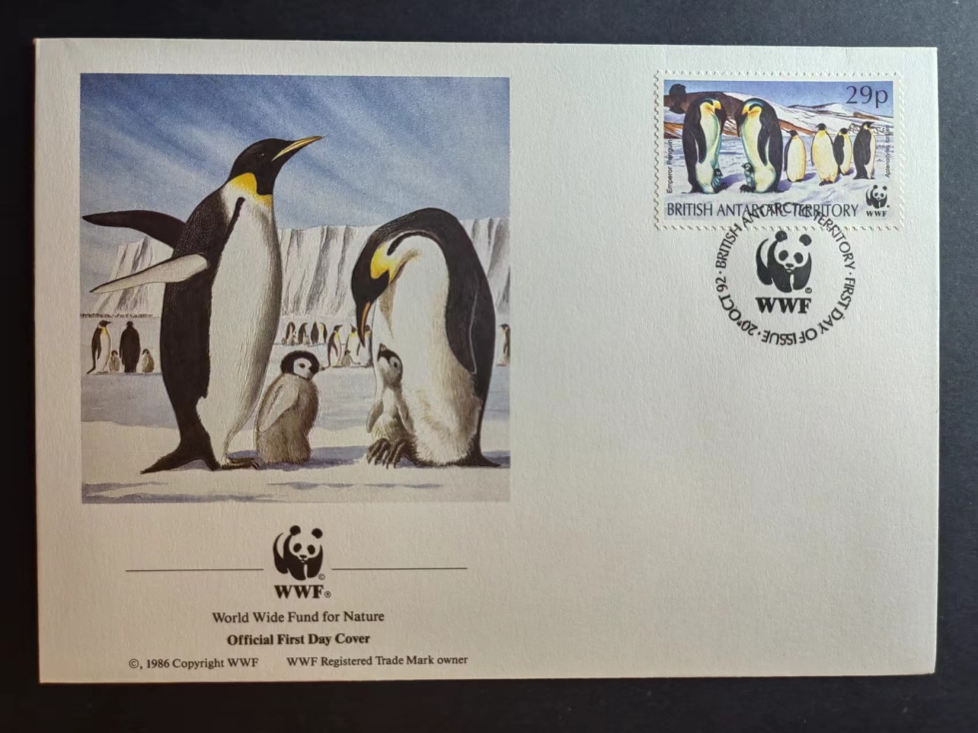 多国邮品✌（拍卖场）精品🔥专场 第④⑦场 英属南极领地 1992年 南极动物 一套全 (WWF世界自然基金会) 