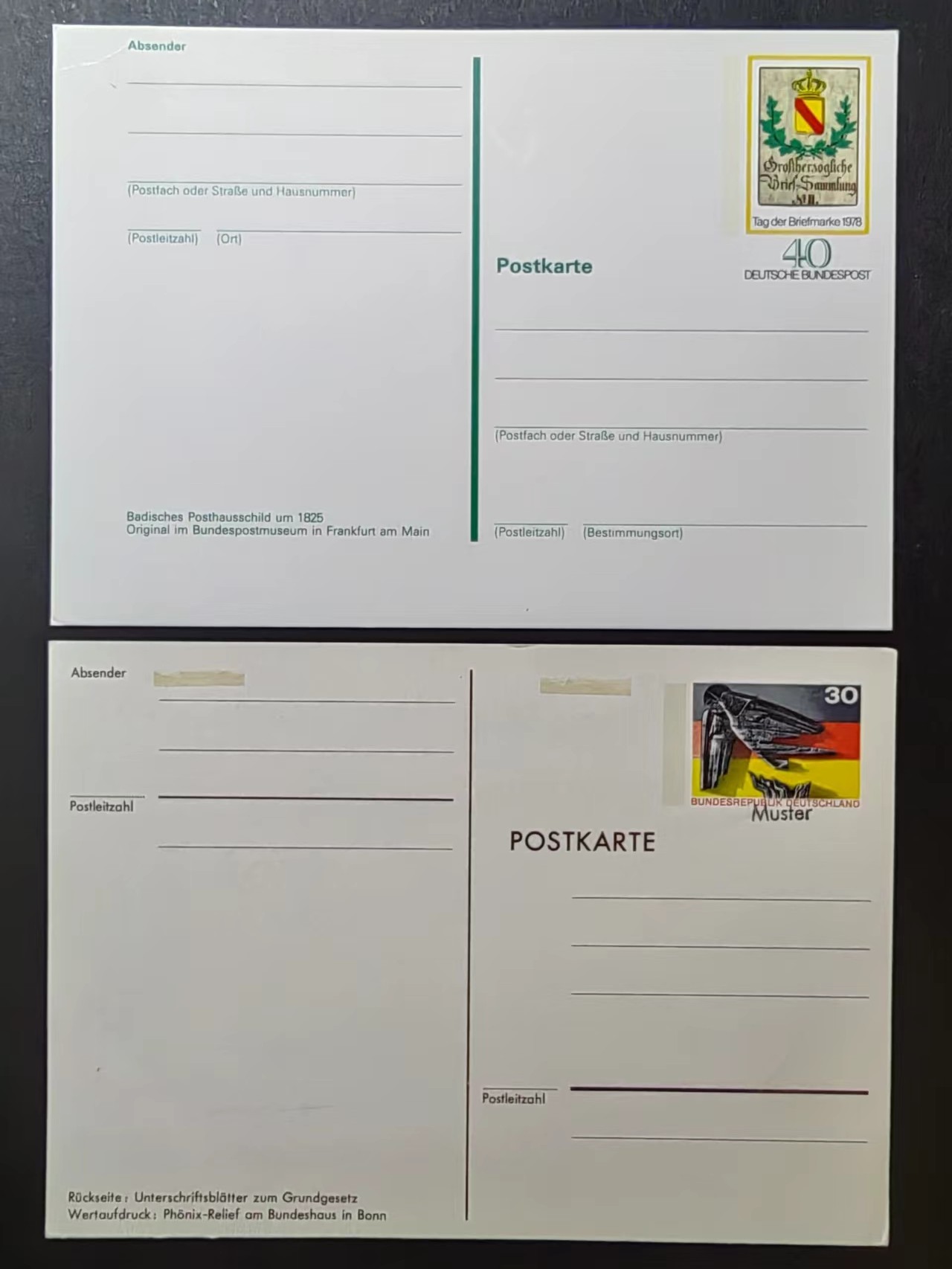 多国邮品✌（拍卖场）精品🔥专场 第④⑦场 德国特别邮资片2件