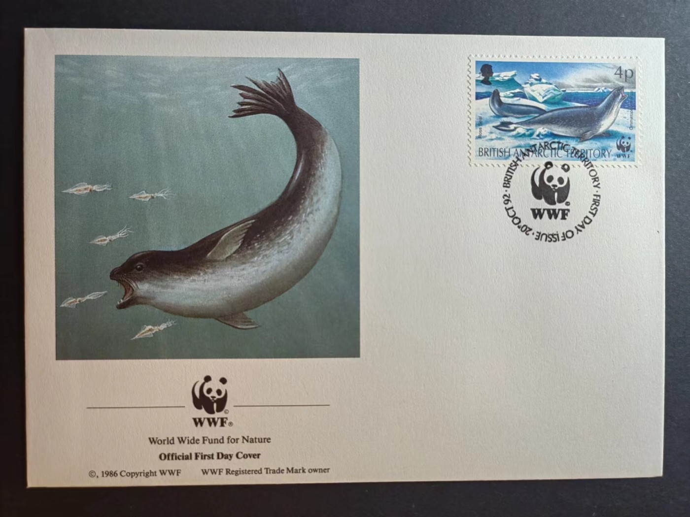 多国邮品✌（拍卖场）精品🔥专场 第④⑦场 英属南极领地 1992年 南极动物 一套全 (WWF世界自然基金会) 