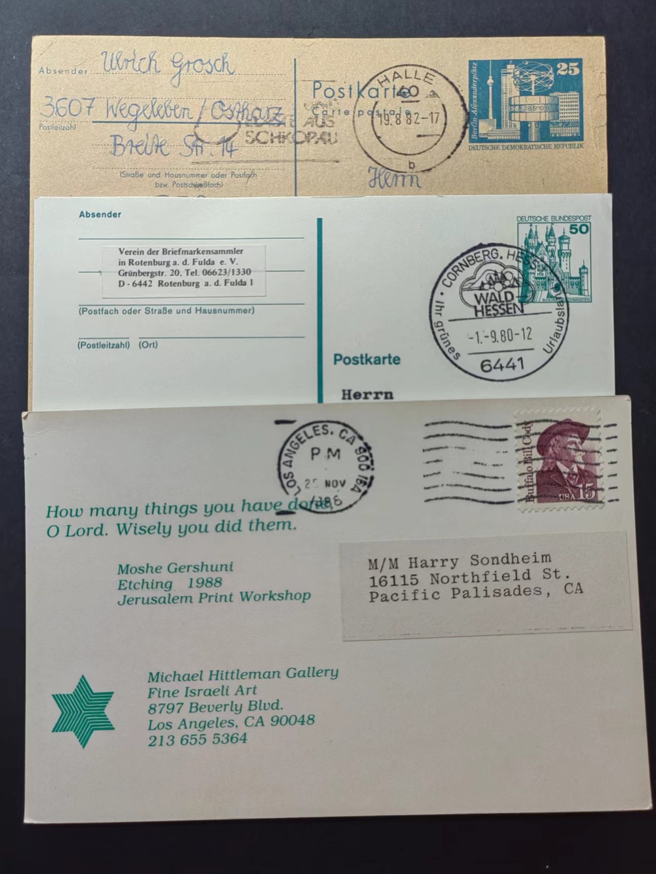 多国邮品✌（拍卖场）精品🔥专场 第④⑦场 美国&德国 实寄片3件