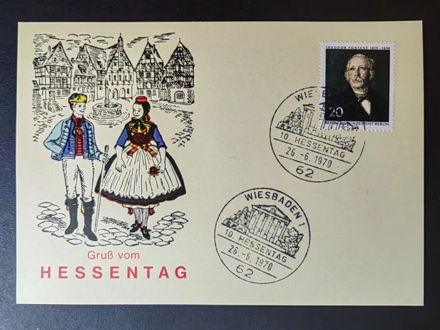 多国邮品✌（拍卖场）精品🔥专场 第④⑦场 德国1970年 民族服饰